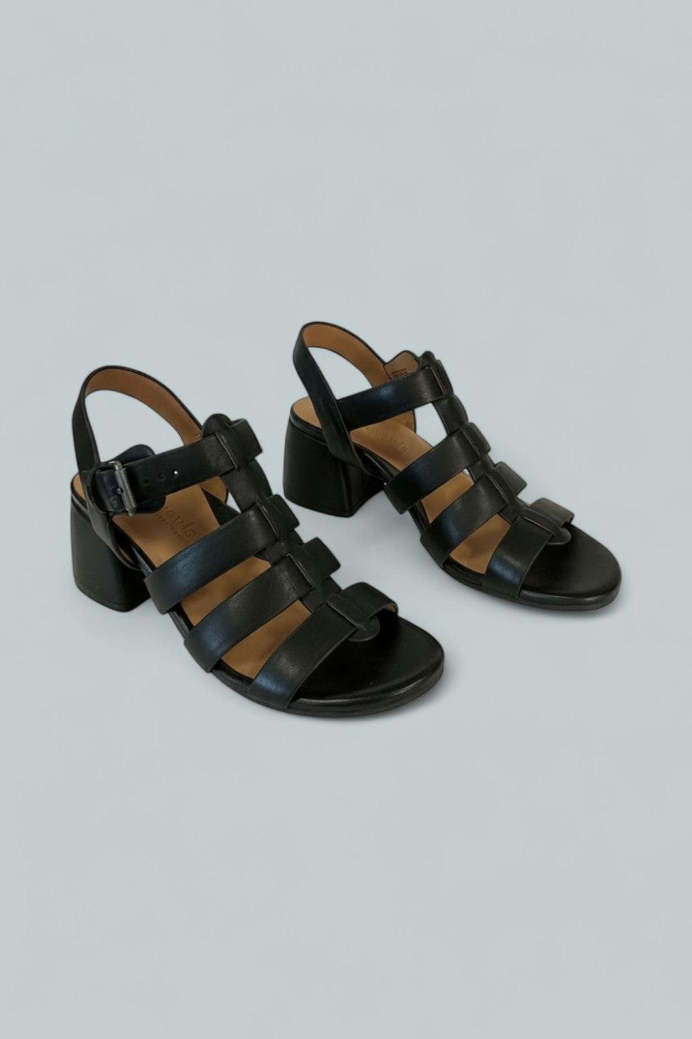 Women’s Margarite Sandals - Black Leather - 8 - Sandals