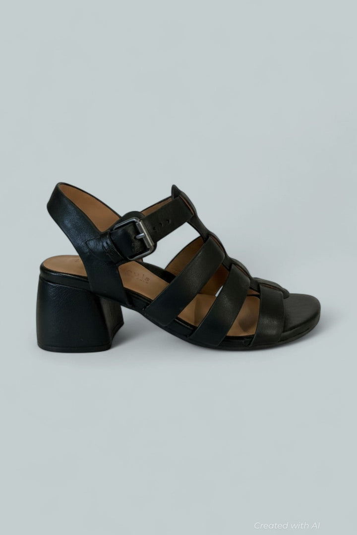 Women’s Margarite Sandals - Black Leather - 8 - Sandals