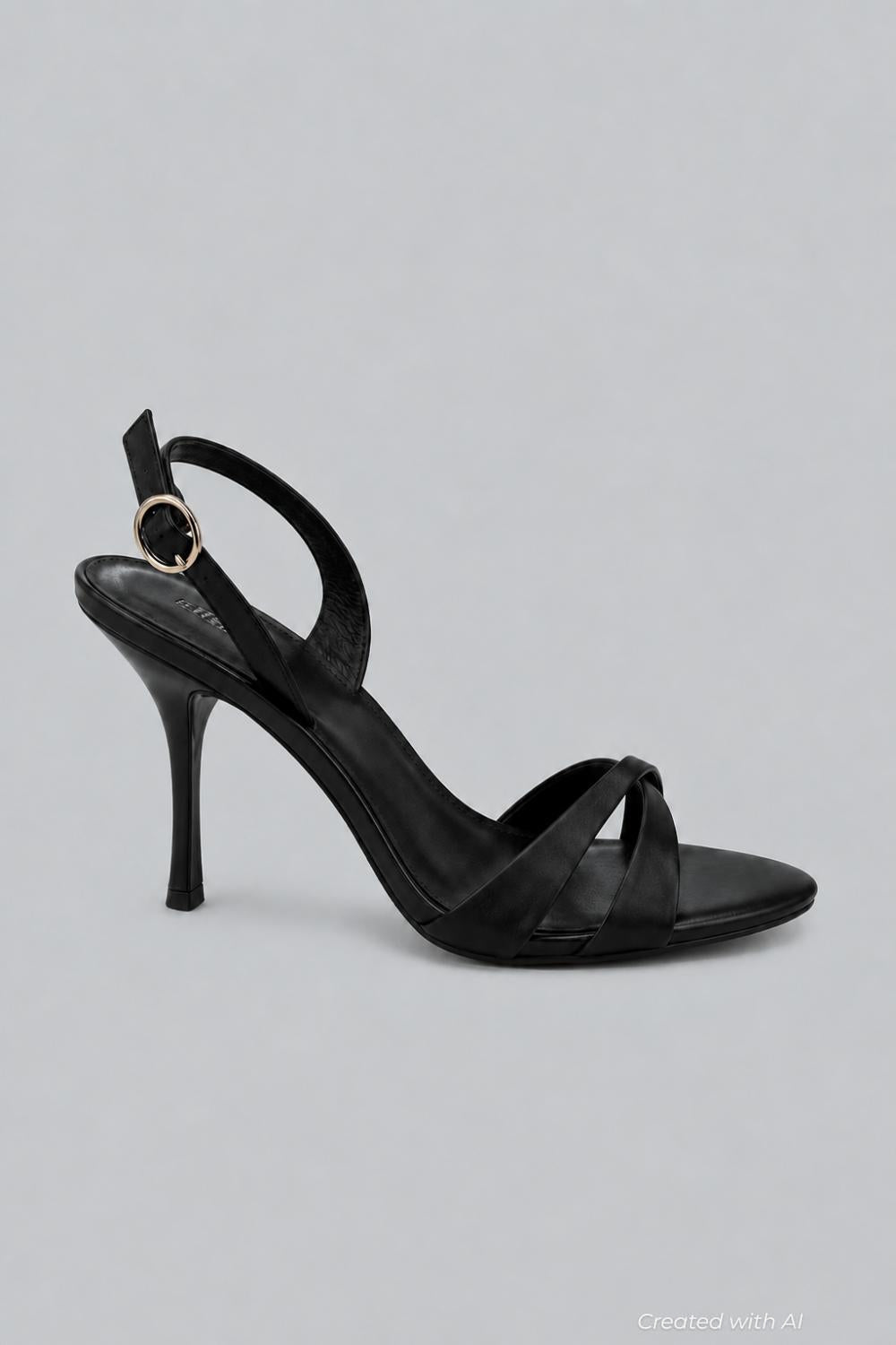Women’s Marielle Slingback Sandals - Black Satin - Slingback