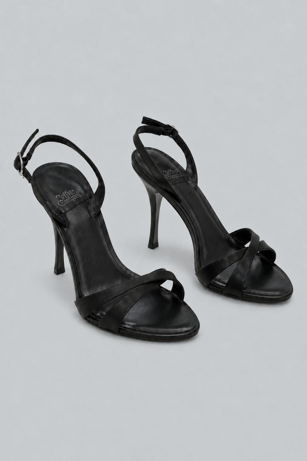 Women’s Marielle Slingback Sandals - Black Satin - Slingback