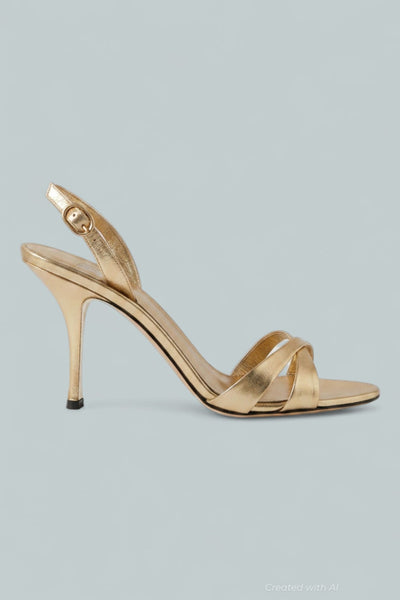 Women’s Marielle Slingback Sandals - Gold Crinkle - Slingback