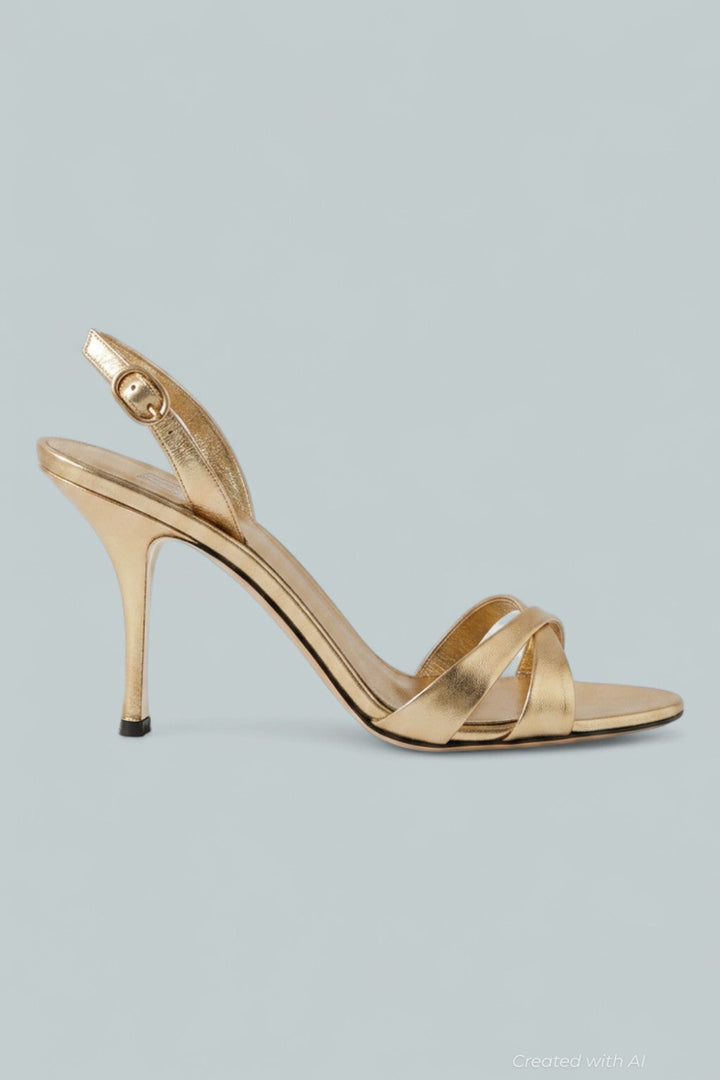 Women’s Marielle Slingback Sandals - Gold Crinkle - Slingback