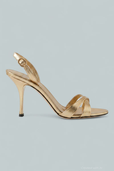 Women’s Marielle Slingback Sandals - Gold Crinkle - Slingback