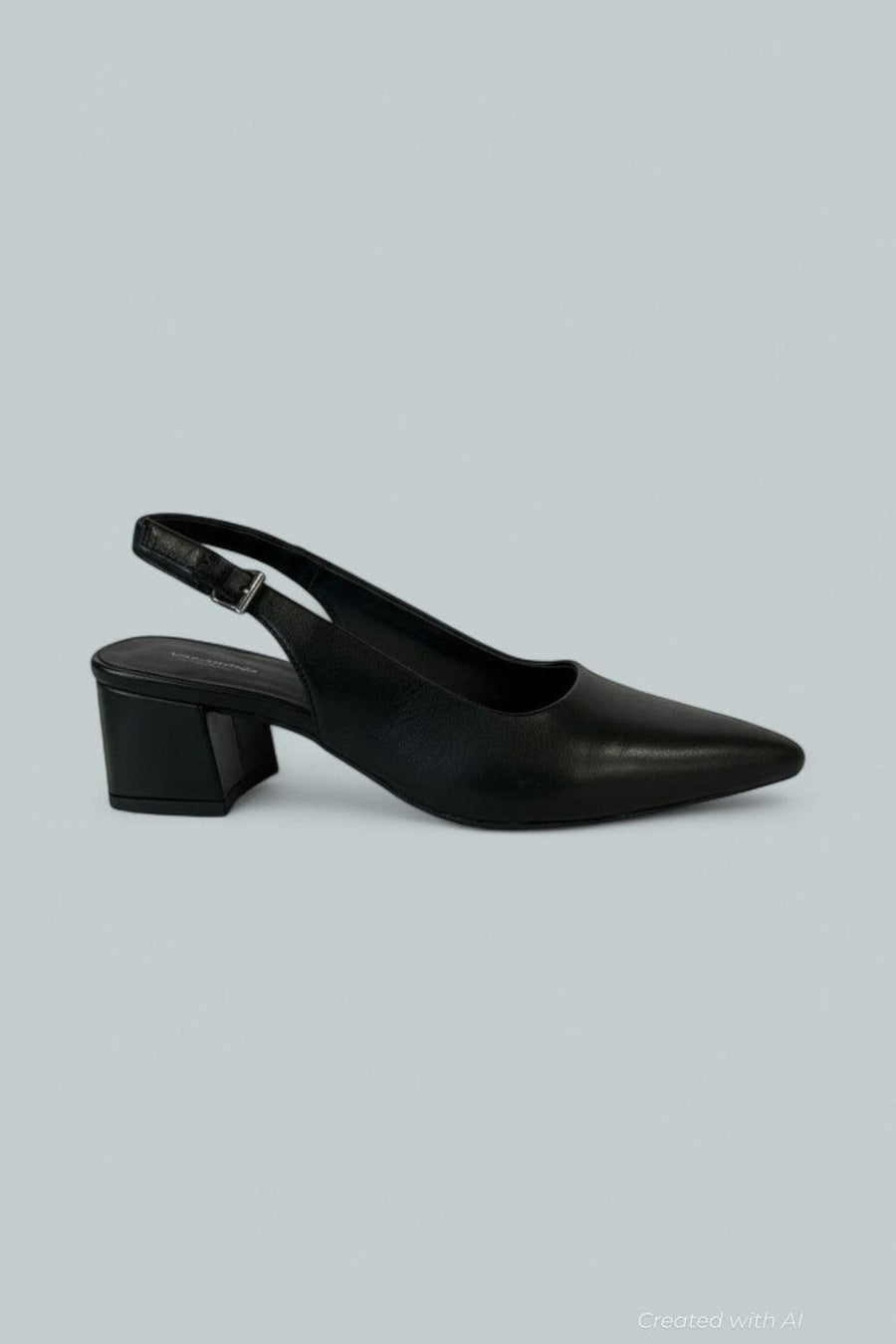 Women’s Marta Leather Slingback Pumps - Black - 8 US / 38 EU - Pumps