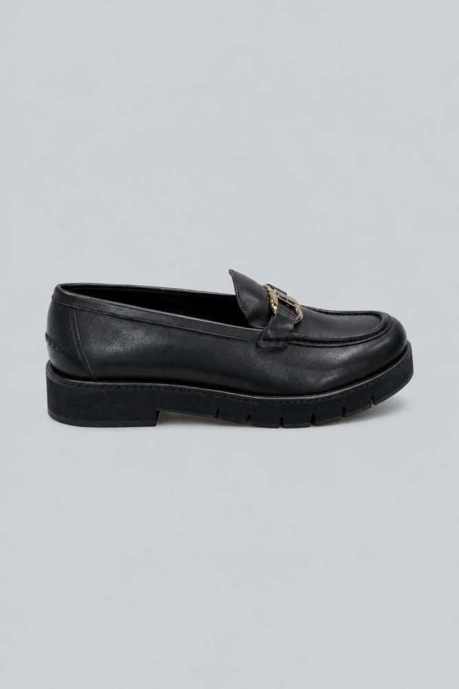Women’s Maryan Gancini Lug Sole Loafers - Black - 11 - Loafers