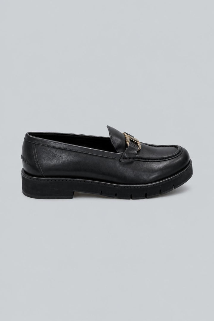 Women’s Maryan Gancini Lug Sole Loafers - Black - 11 - Loafers