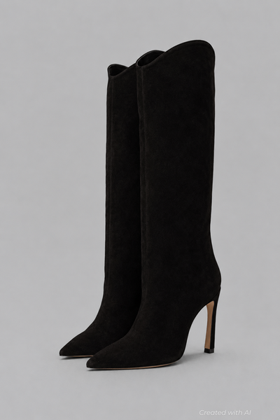 Women’s Maryana Sculpt Pointed Toe High Heel Boots - Black - Boots