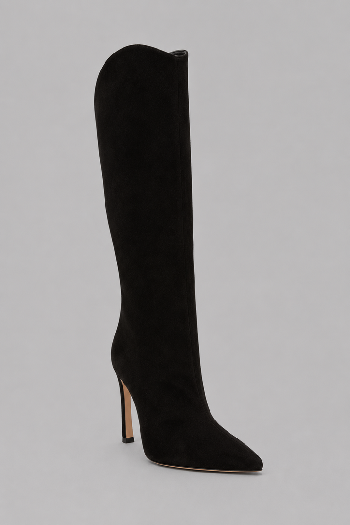 Women’s Maryana Sculpt Pointed Toe High Heel Boots - Black - Boots