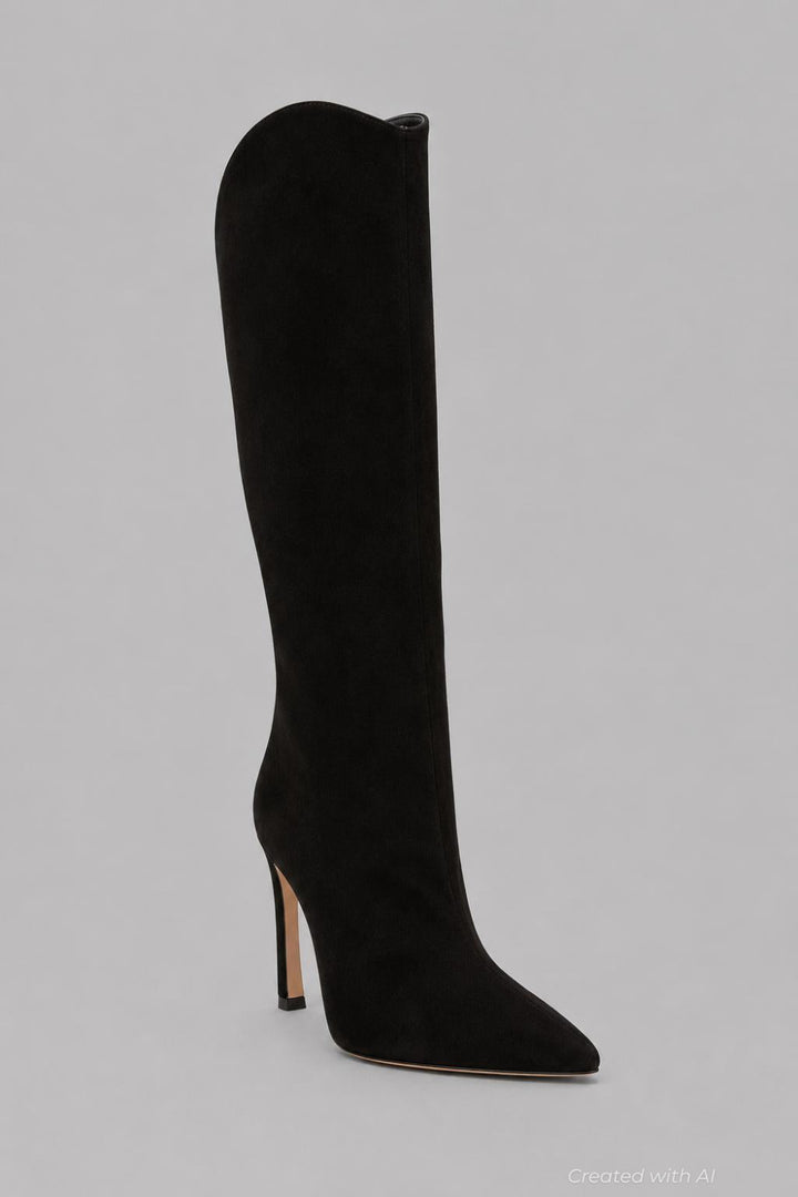 Women’s Maryana Sculpt Pointed Toe High Heel Boots - Black - 8.5 - Boots