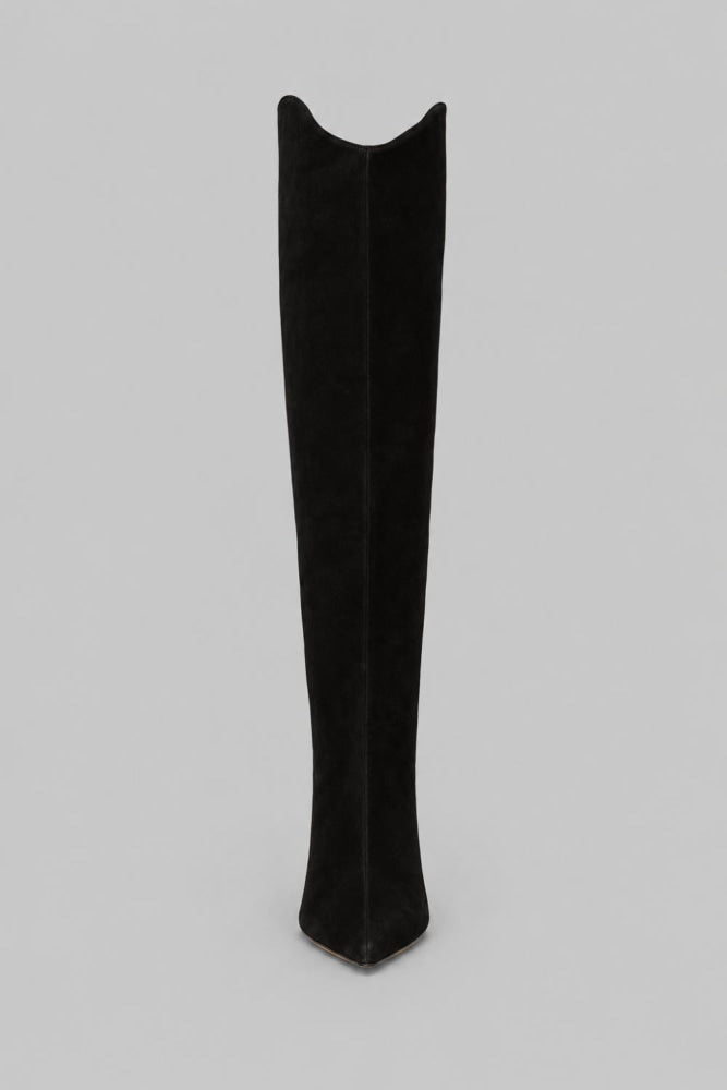 Women’s Maryana Sculpt Pointed Toe High Heel Boots - Black - Boots