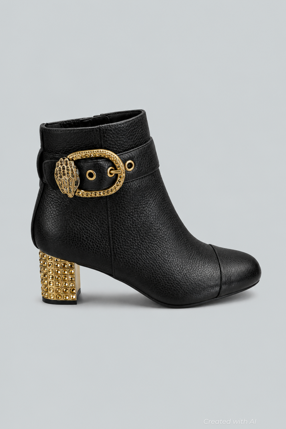 Women’s Mayfair Eagle Head Ankle Boots - Black - 7 - Boots