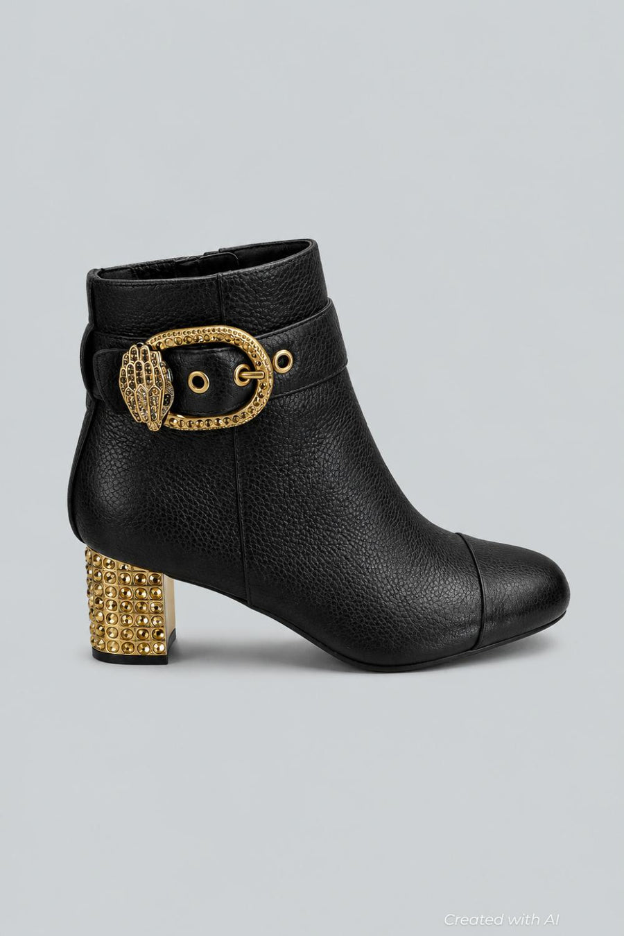 Women’s Mayfair Eagle Head Ankle Boots - Black - 7 - Boots