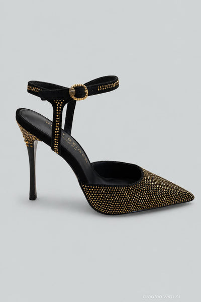 Women’s Mayfair Pointed Pumps - Charcoal - 6.5 - Heels