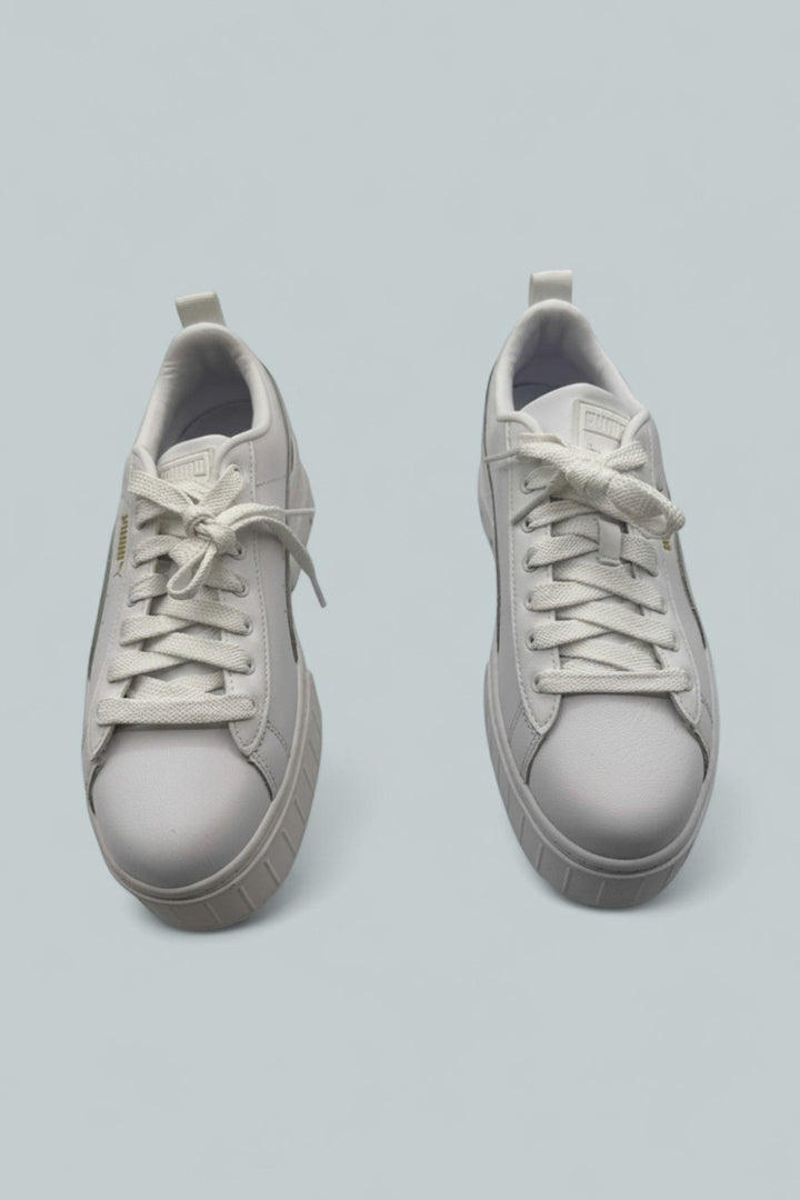 Women’s Mayze Classic Platform Low Top Sneakers - White/White - 10 - Sneaker