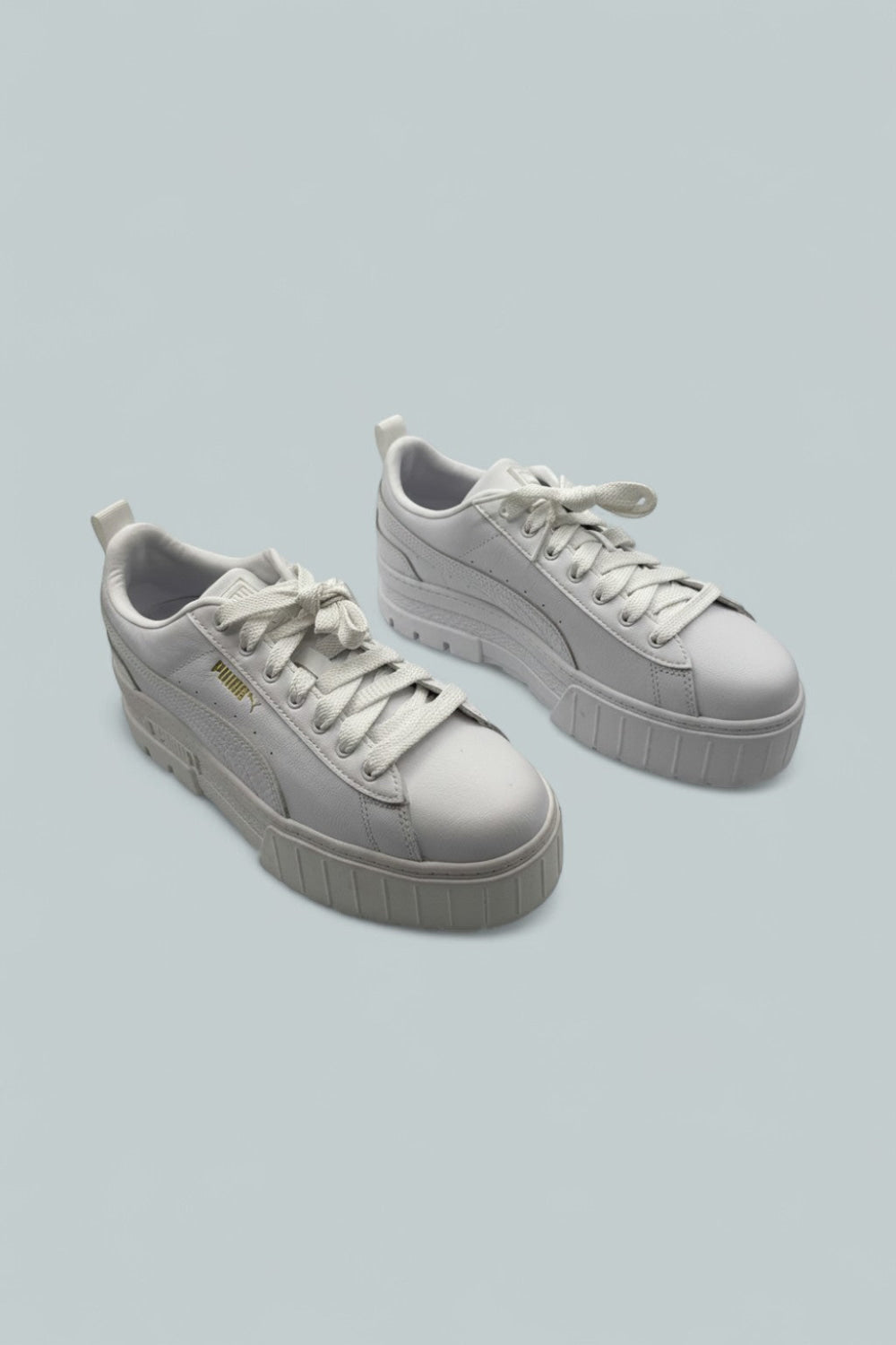 Women’s Mayze Classic Platform Low Top Sneakers - White/White - 10 - Sneaker