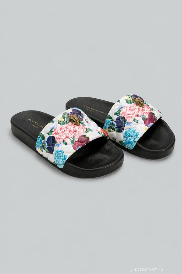 Women’s Meena Eagle Poolslide Sandals - Charcoal - 10 - Sandal