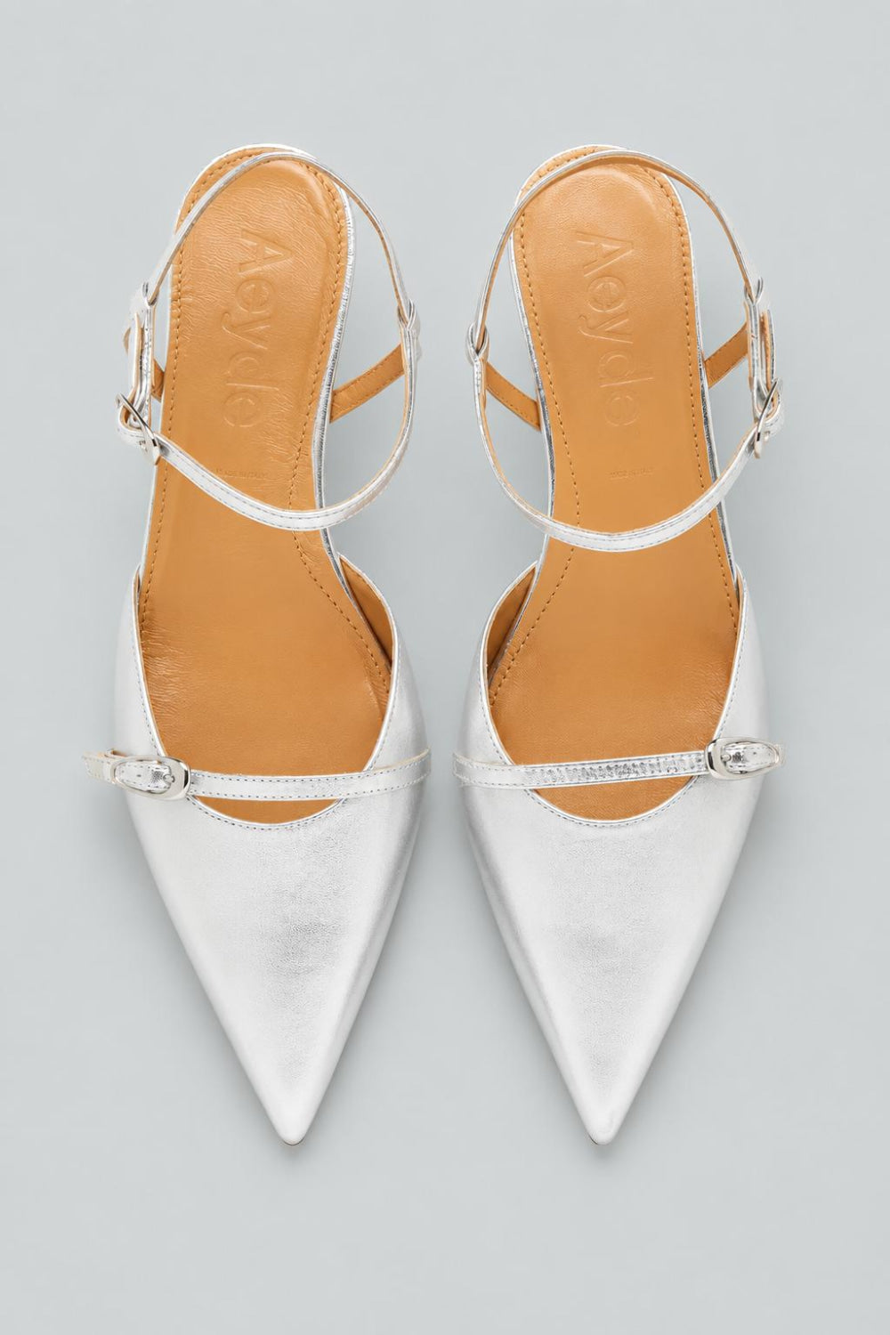 Women’s Melia Pointed Toe Pumps - Silver - 6.5 US / 36.5 EU - Heels