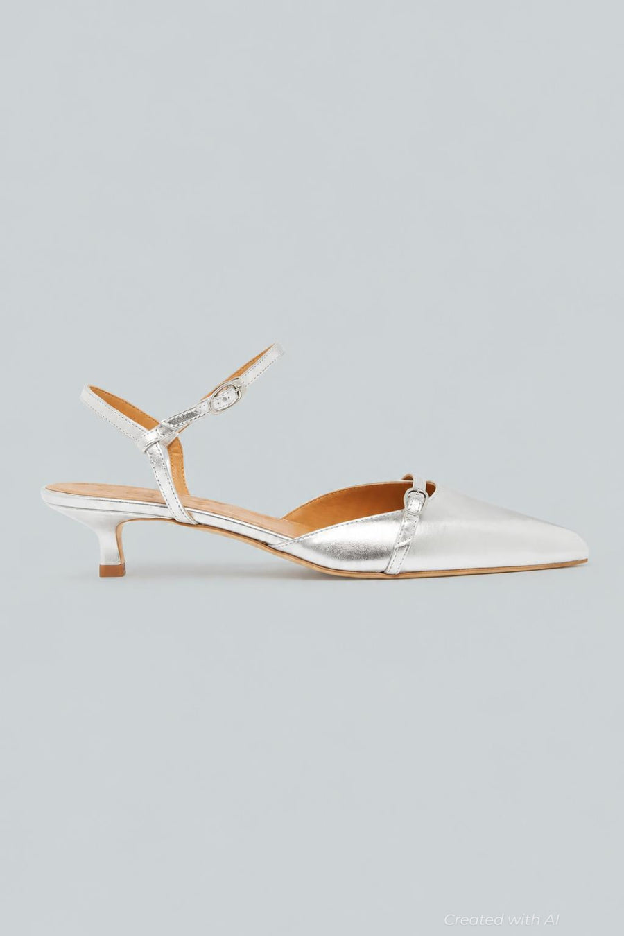 Women’s Melia Pointed Toe Pumps - Silver - 6.5 US / 36.5 EU - Heels