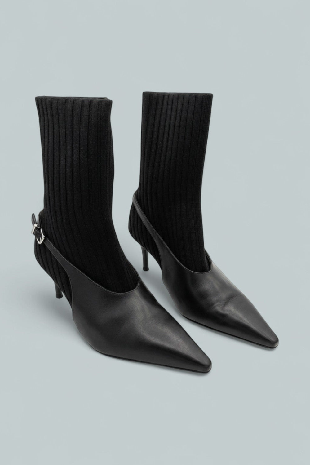 Women’s Mercer Sock Slingback Booties - Black - Bootie