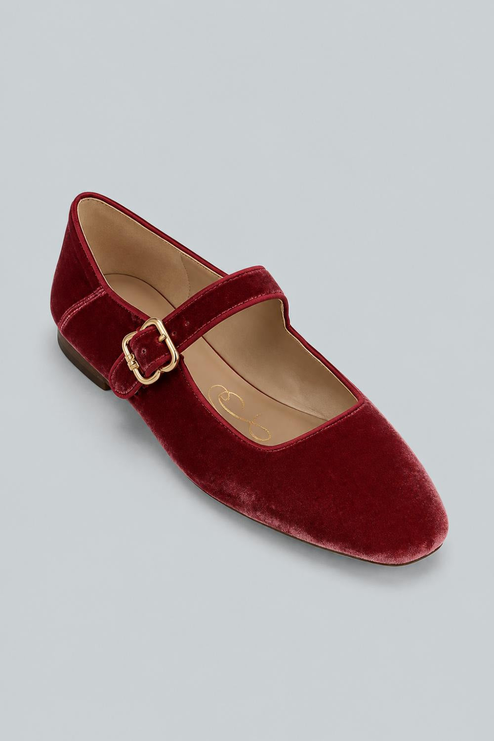 Women’s Michaela Buckled Flats - Raspberry Mauve - 6.5 - Mary Jane