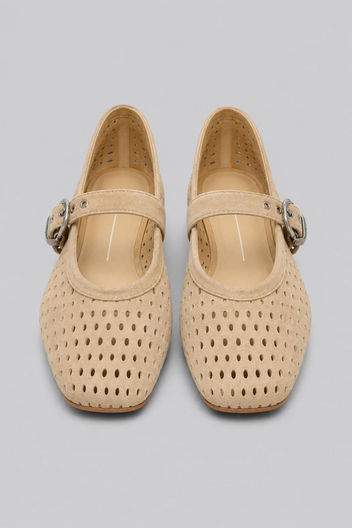 Women’s Mikel Ballet Flats - Camel Perforated - 7.5 - Flats