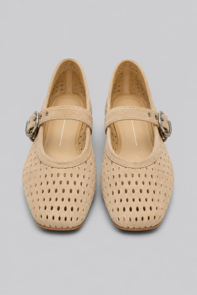 Women’s Mikel Ballet Flats - Camel Perforated - 7.5 - Flats