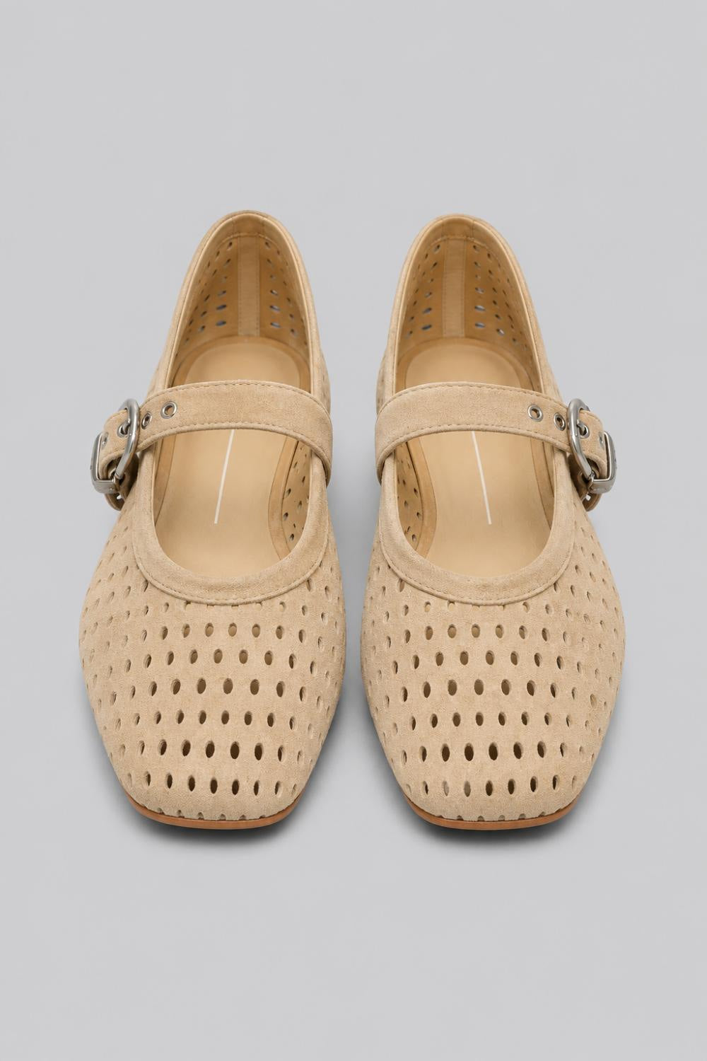 Women’s Mikel Ballet Flats - Camel Perforated - 7.5 - Flats