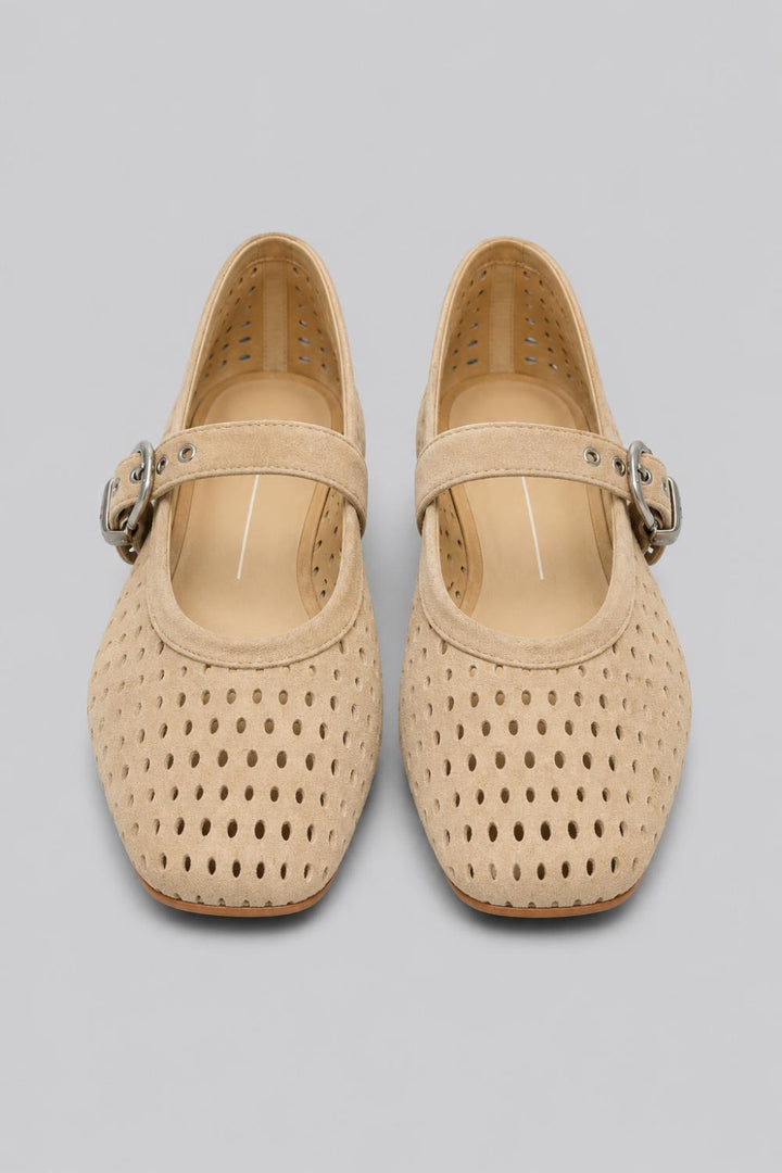 Women’s Mikel Ballet Flats - Camel Perforated - 7.5 - Flats