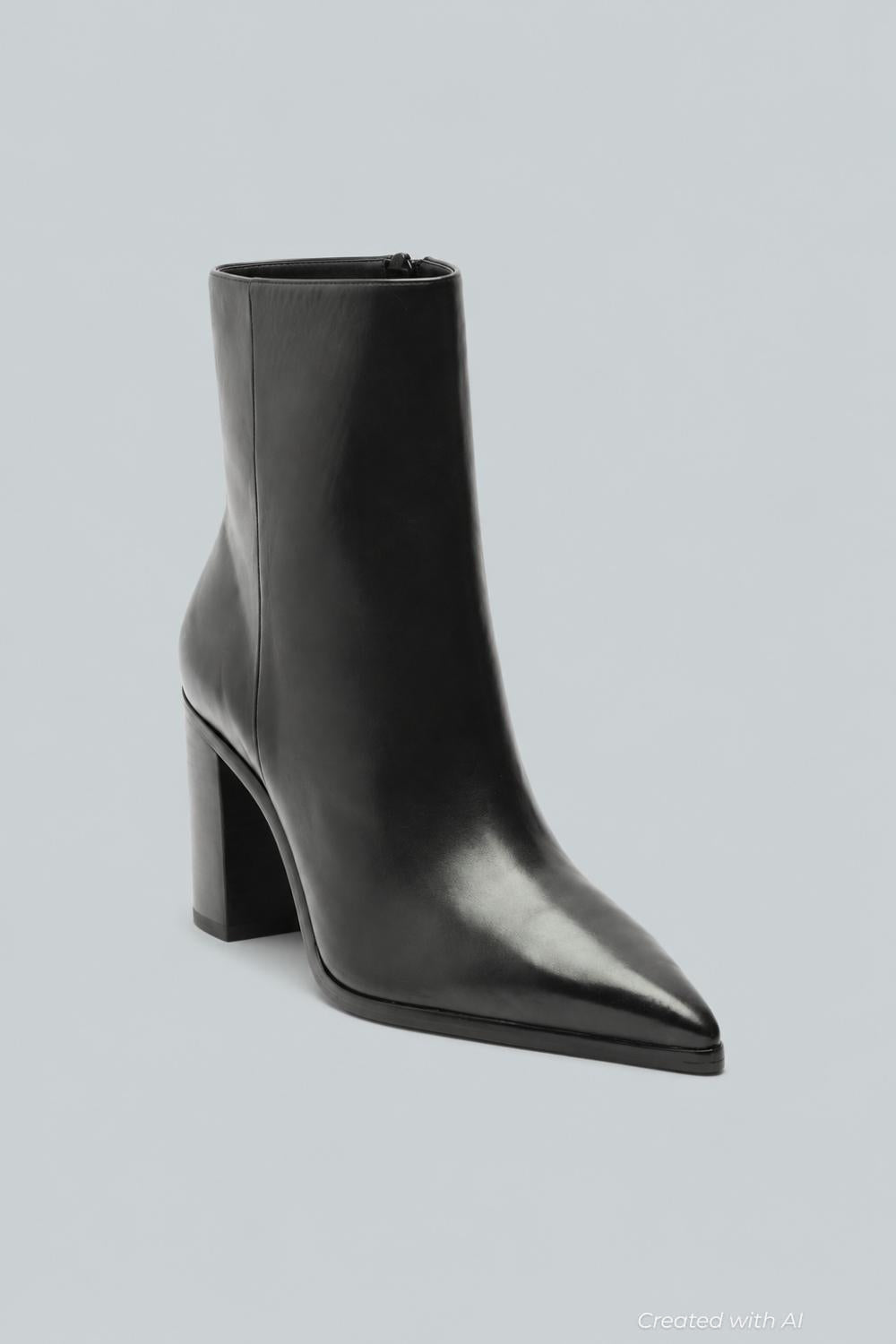 Women’s Mikki Block Heel Boots - Black - 7 - Boots