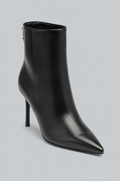 Women’s Mikki Pointed Toe High Heel - Black - Bootie
