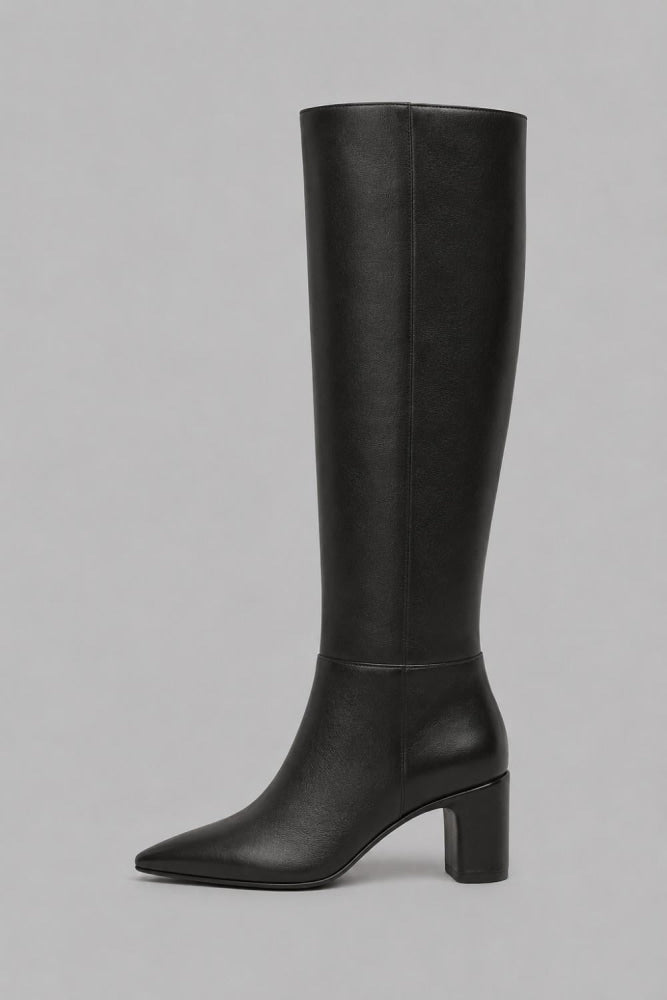 Women’s Mikki Up Block Heel Boots - Black - Boots
