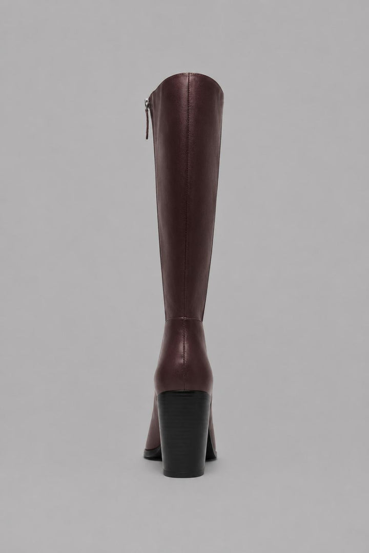 Women’s Mikki Up Block Heel Boots - Dark Chocolate - 7.5 - Boots
