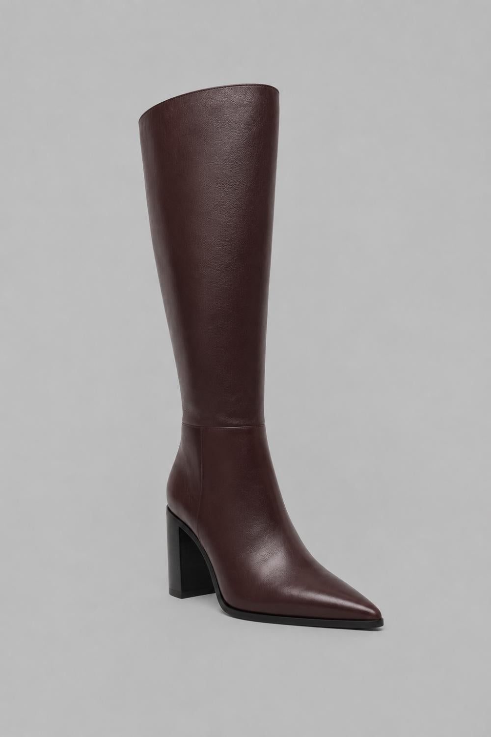 Women’s Mikki Up Block Heel Boots - Dark Chocolate - 7.5 - Boots