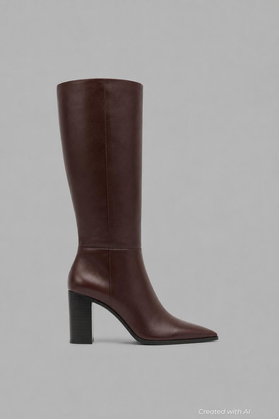 Women’s Mikki Up Block Heel Boots - Dark Chocolate - 7.5 - Boots