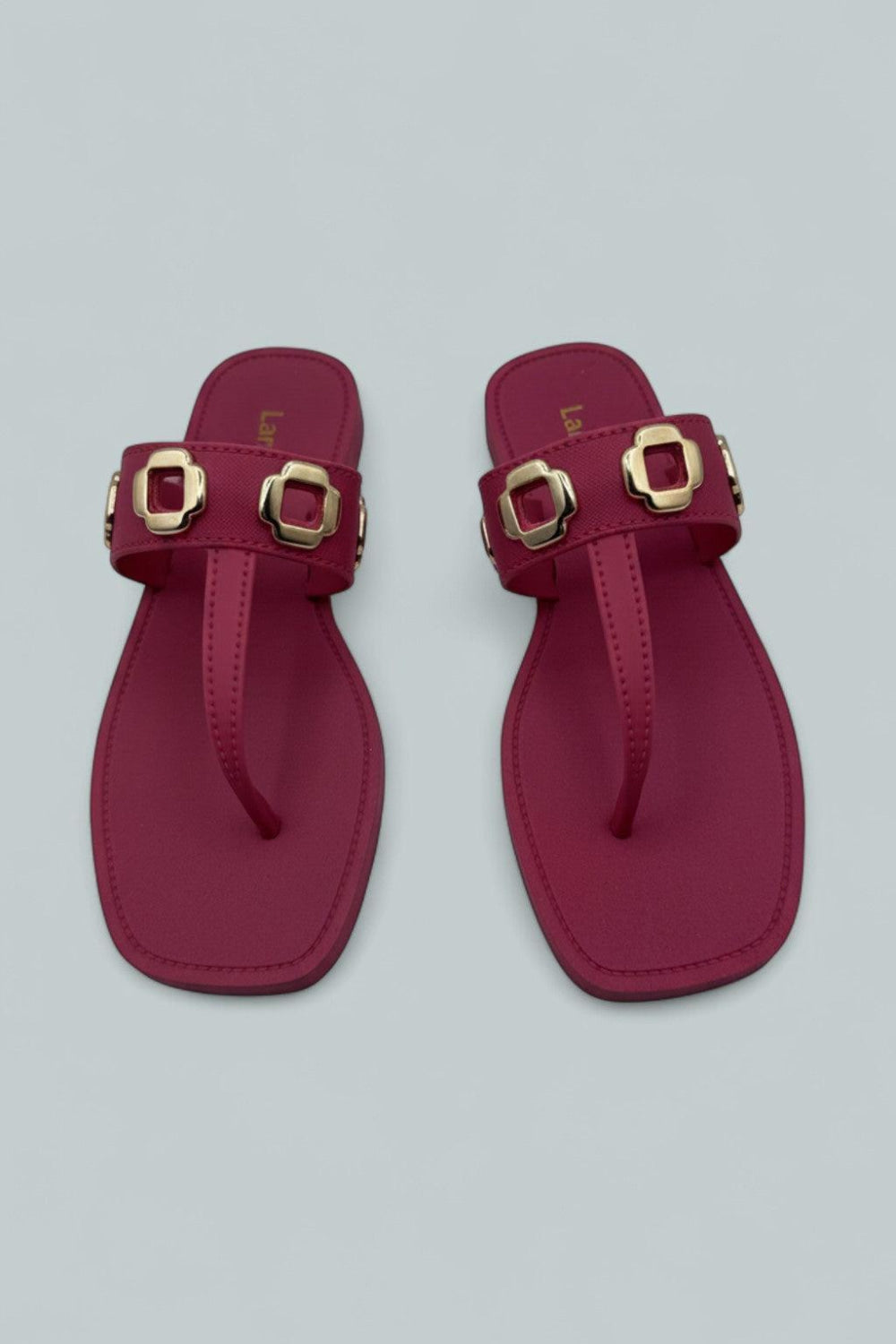 Women’s Milan Grommet Thong Sandals - Pink - US 6/7 - Sandals