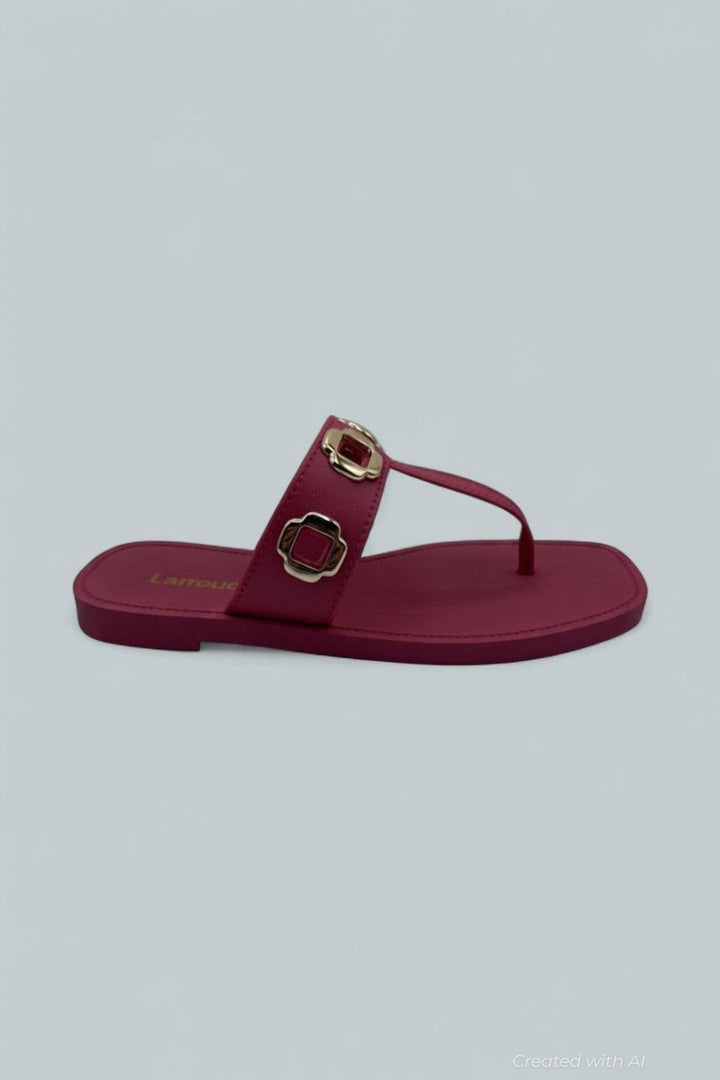 Women’s Milan Grommet Thong Sandals - Pink - US 6/7 - Sandals