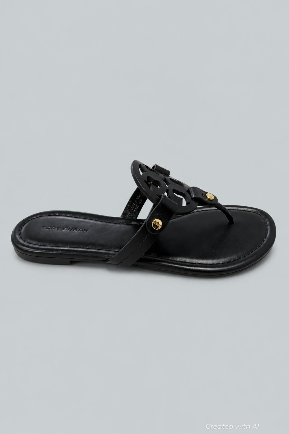 Women’s Miller Sandals - Black Leather - 7.5 - Sandal