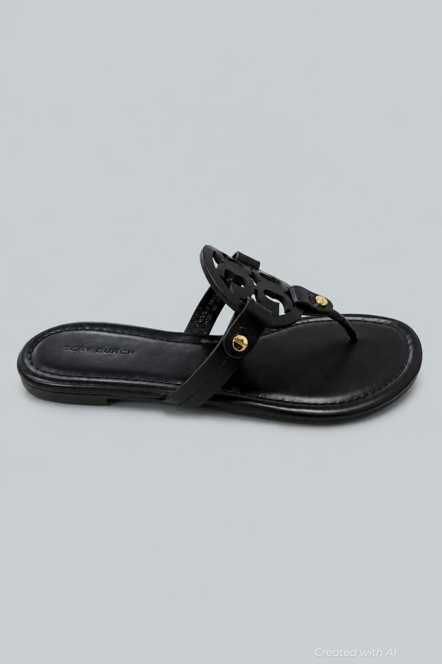 Women’s Miller Sandals - Black Leather - 7.5 - Sandal