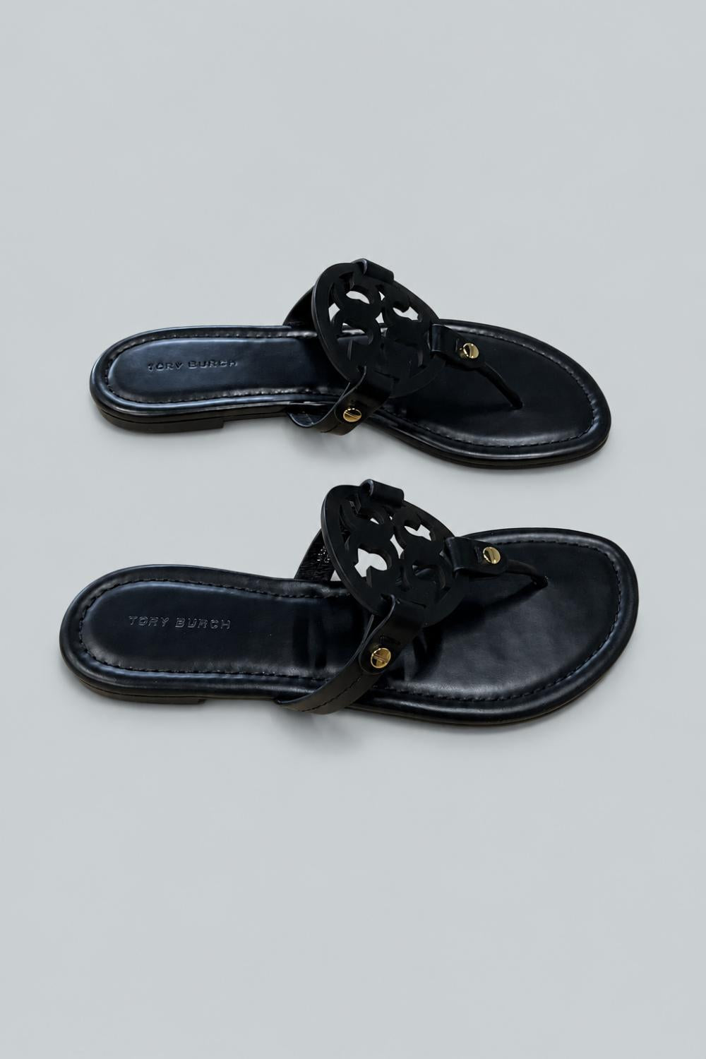 Women’s Miller Sandals - Black Leather - 7.5 - Sandal