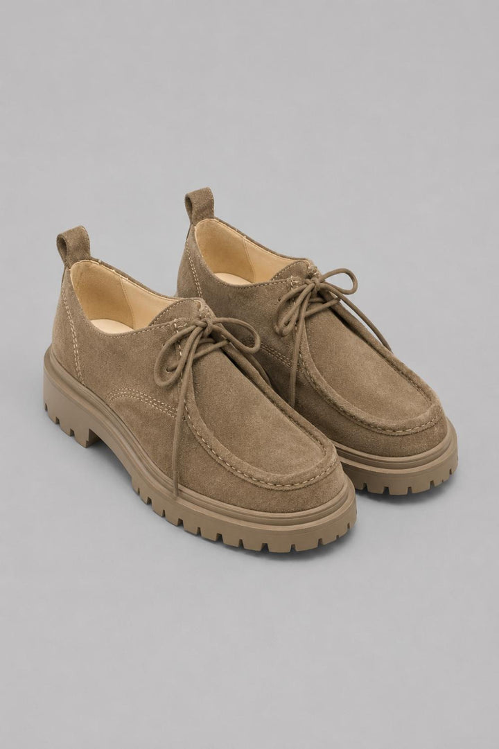Women’s Milza Loafer Flats - Olive Suede - 7.5 - Loafers