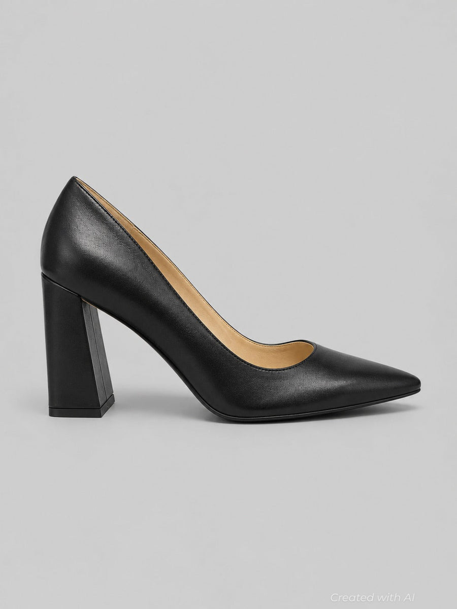 Women’s Minny Pointed Pumps - Black - 9.5 - Stiletto