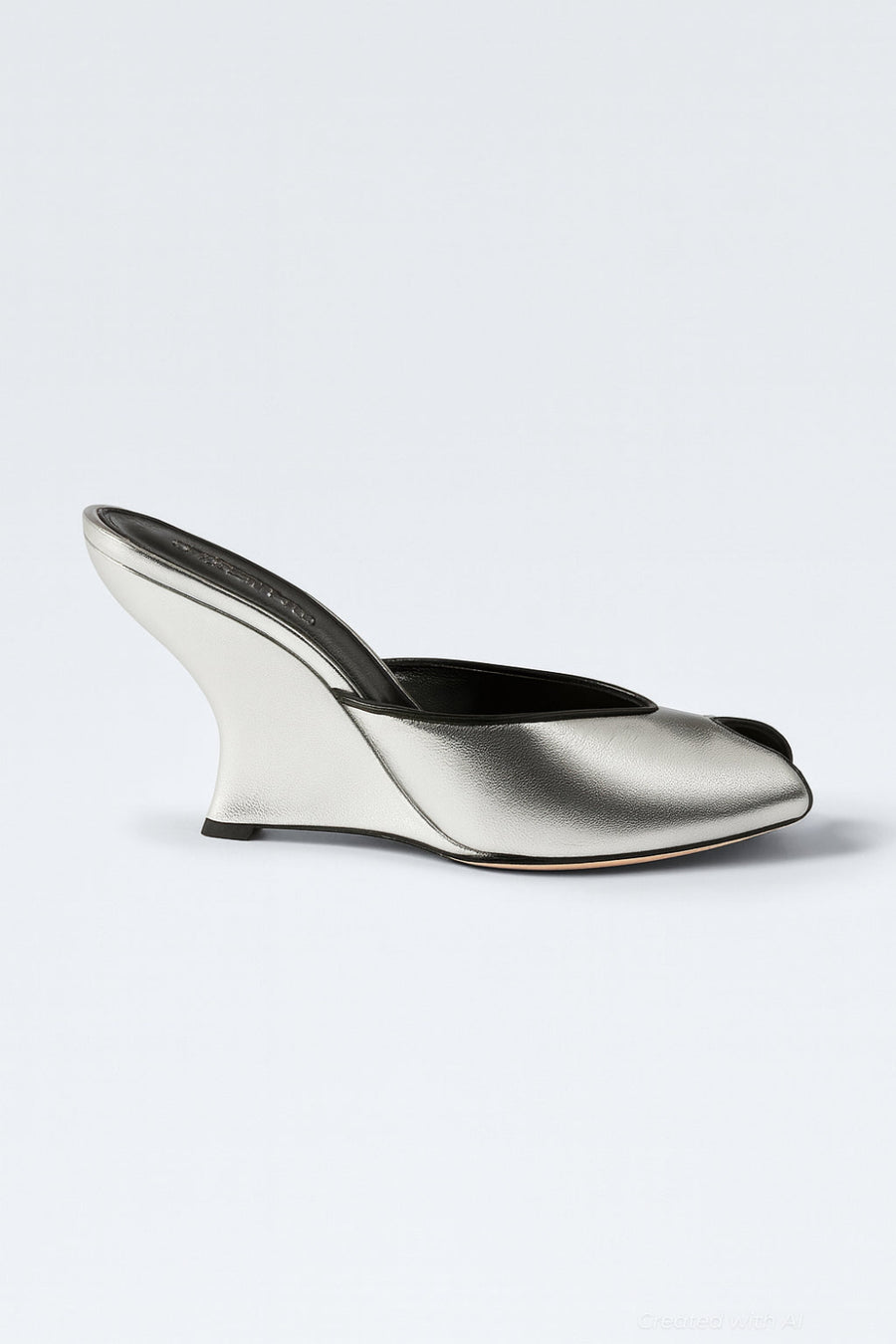 Women’s Mirabel Wedge Pumps - Silver/Black - 8 - Heels
