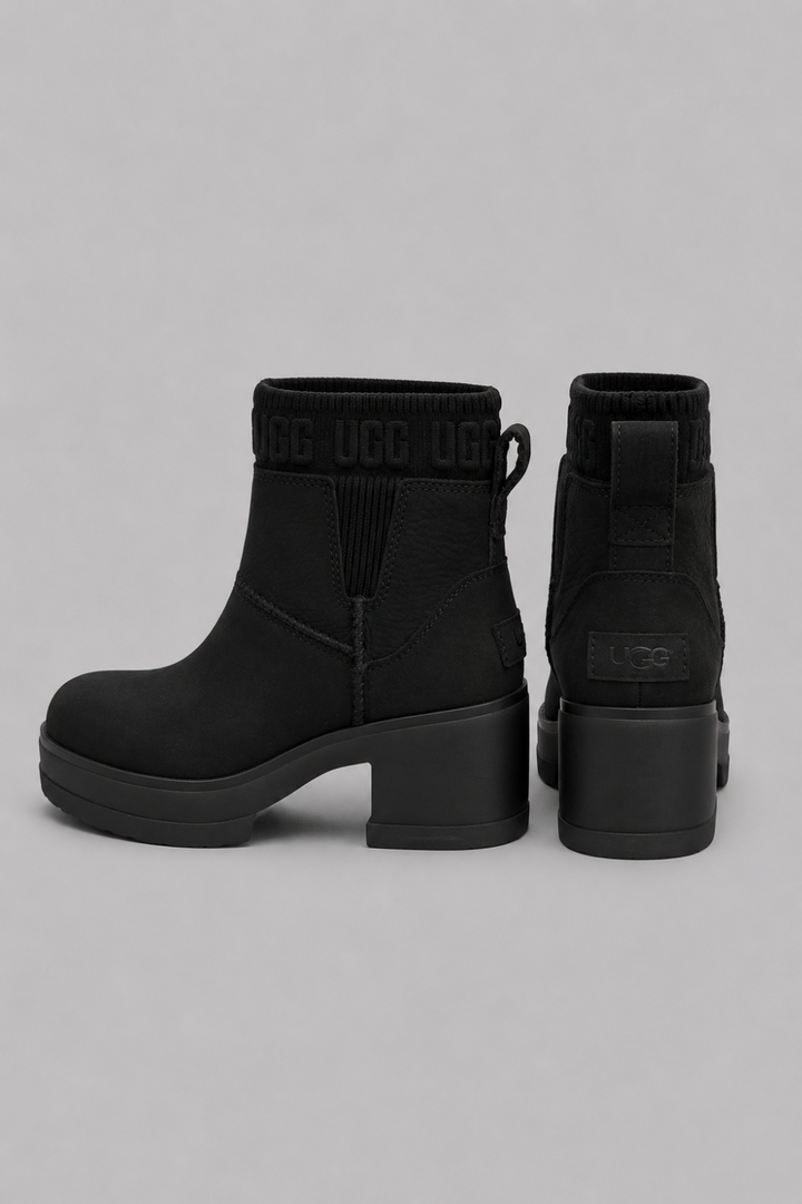Women’s Moxy Chelsea Leather Boots - Black - Boots