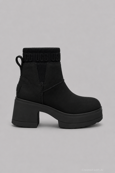 Women’s Moxy Chelsea Leather Boots - Black - Boots