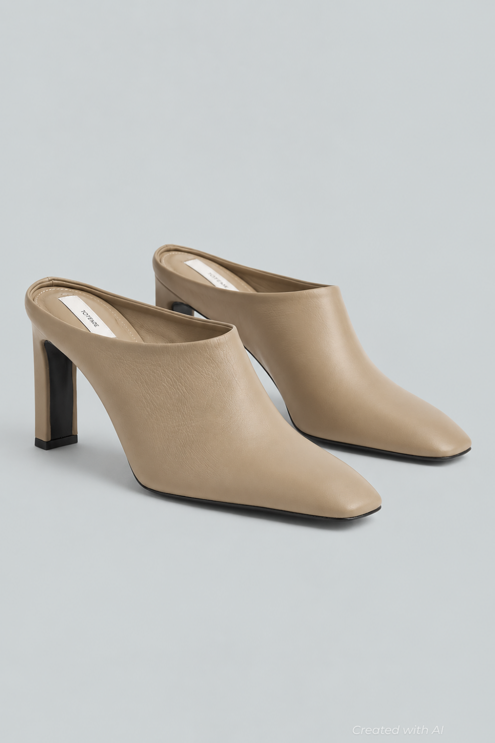 Women’s Mule Pumps - Open Brown - Mules