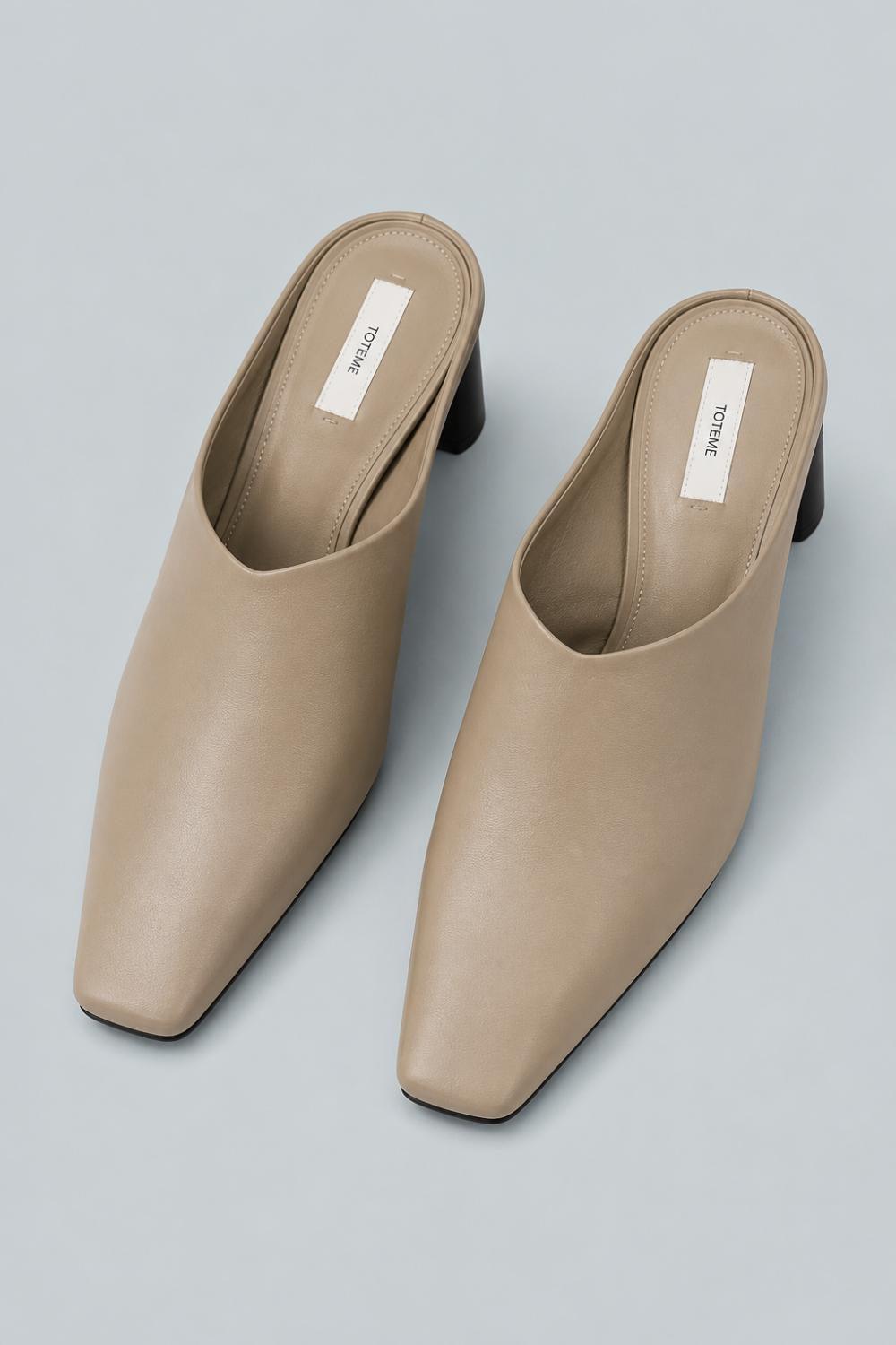 Women’s Mule Pumps - Open Brown - Mules