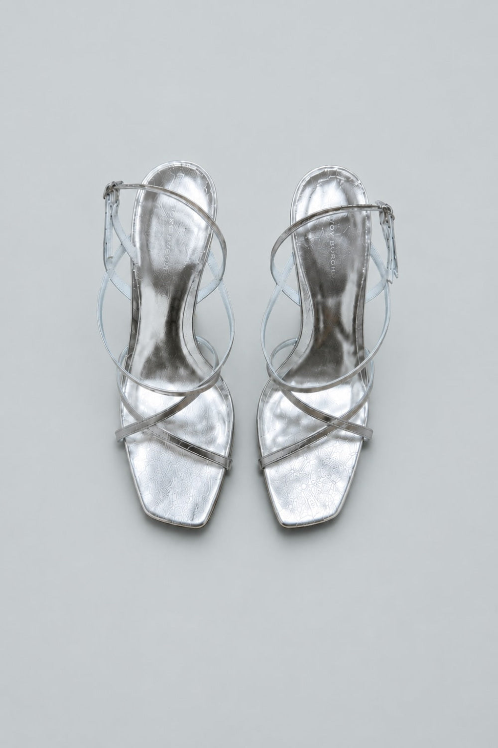 Women’s Multi Strap Sandals - Silver - Stiletto