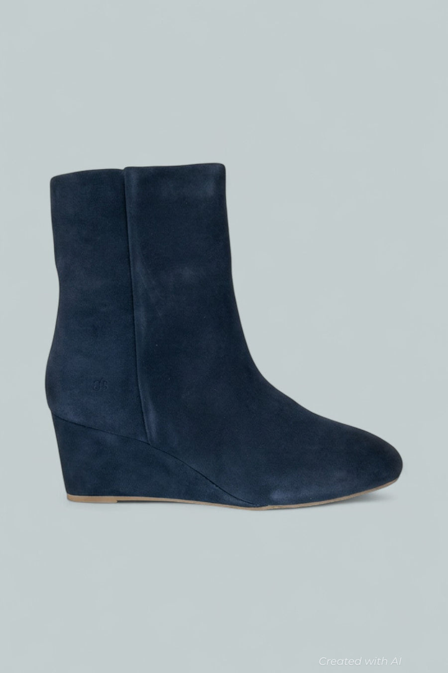 Women’s Nash Suede Wedge Booties - Navy Suede - Bootie