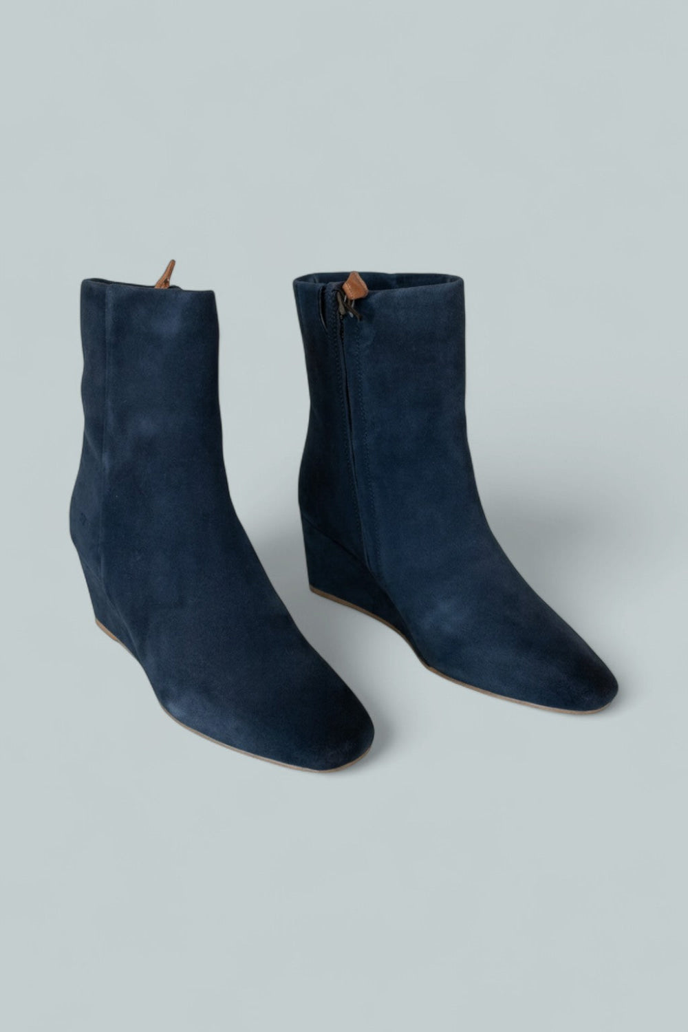 Women’s Nash Suede Wedge Booties - Navy Suede - Bootie