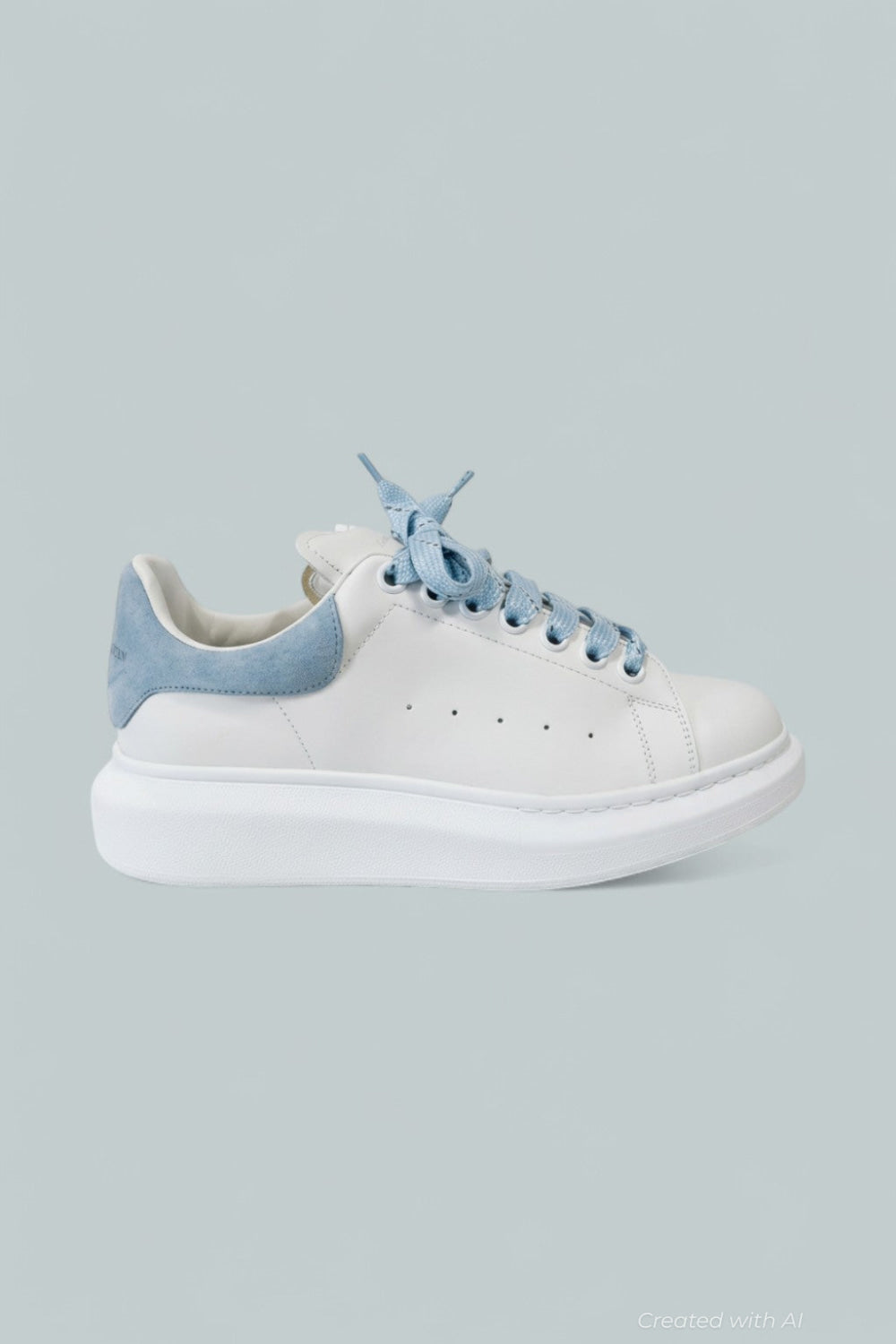 Women’s New Tech Platform Sneakers - Pale Blue/White - 9.5 US / 39.5 EU - Sneaker